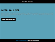 Tablet Screenshot of metal4all.net